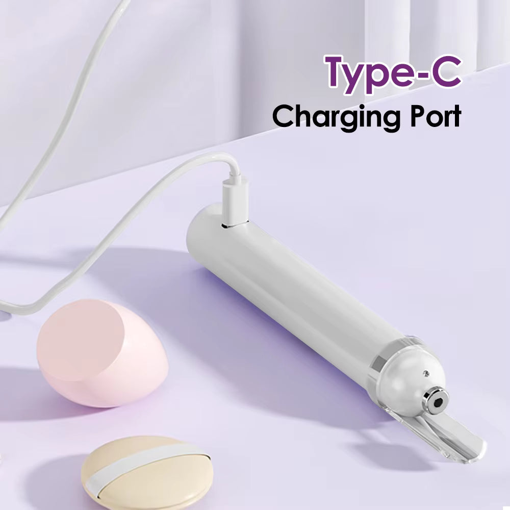 3-Speed Rechargeable Electric Nail Drill & File Kit with LED Light & UV Curing Lamp